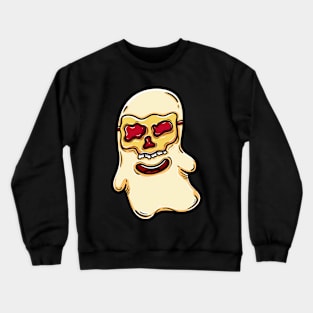 Ghost boo using skull mask Crewneck Sweatshirt